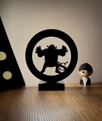 Shrek Süliet Led Masa Lambası Ahşap