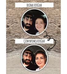 Kişiye Özel Tasarım Fotoğraf Baskılı Ahşap Fotoblok