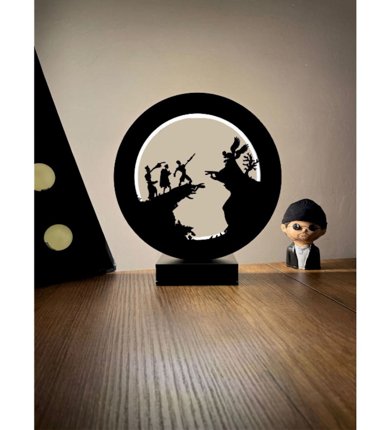Three Brothers Siluet Led Masa Lambası Ahşap