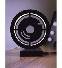 Pikap Nostalji Müzik Led Masa Lambası Ahşap