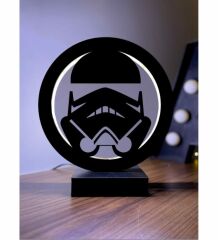 Star Wars Led Masa Lambası Ahşap