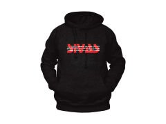 Sivas ve İlçeleri Yazılı Sivas Temalı Unisex Siyah Oversize Kapüşonlu Sweatshirt